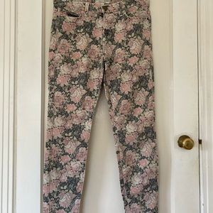 Current/Elliot floral jeans